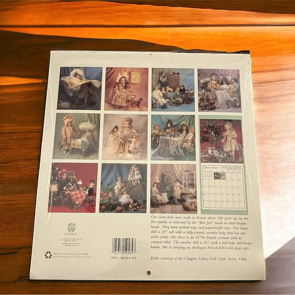 Vintage Sealed 1994 Calendar Antique Dolls from Carlton Cards - Collector's Item - Picture 2 of 6